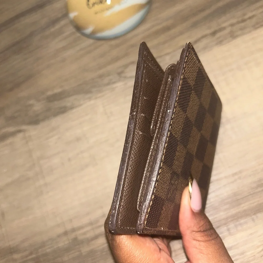 Louis Vuitton Brown Damier Ebene‎ Bifold Wallet